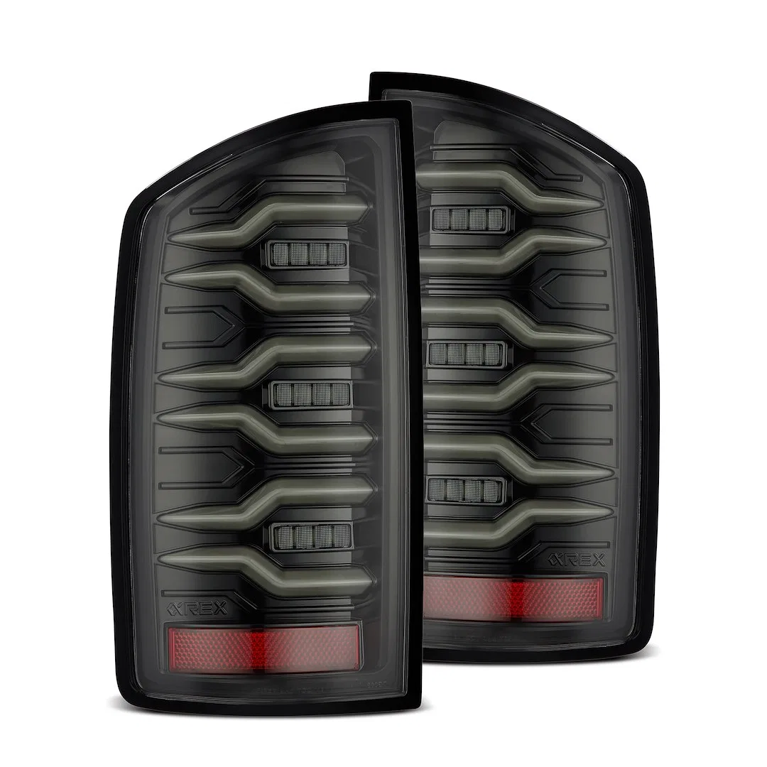 641050 – ALPHAREX USA Tail Light Assembly, LED Clear Lens Alpha Black Housing Red Parking Or Brake Light/ Amber Turn ...